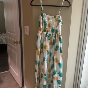 J.Crew Pineapple Maxi Dress